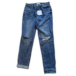 Pistola Presley High Rise Relaxed Roller Jeans Grand 27 Distressed Cuffed NWT